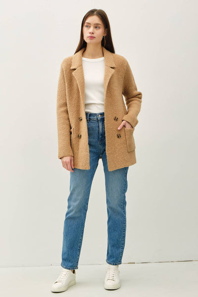 Madeline Sweater Coat - Camel