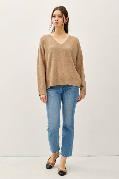 Loyal To Me Wool Blend Sweater - Mocha