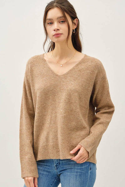 Loyal To Me Wool Blend Sweater - Mocha