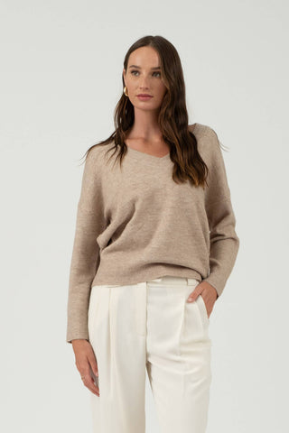 Best Days Are Here Sweater - Light Taupe