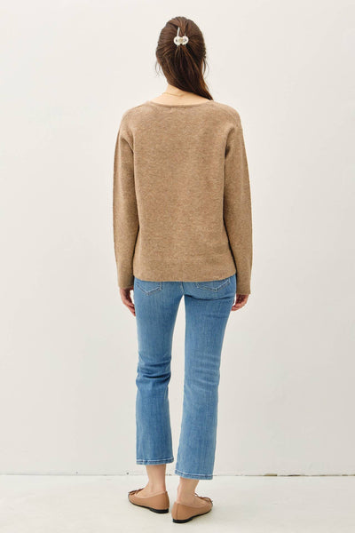 Loyal To Me Wool Blend Sweater - Mocha