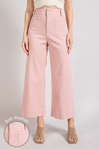 Lainey Wide Leg Pants - Blush