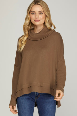 Cora Knit Top - Mocha