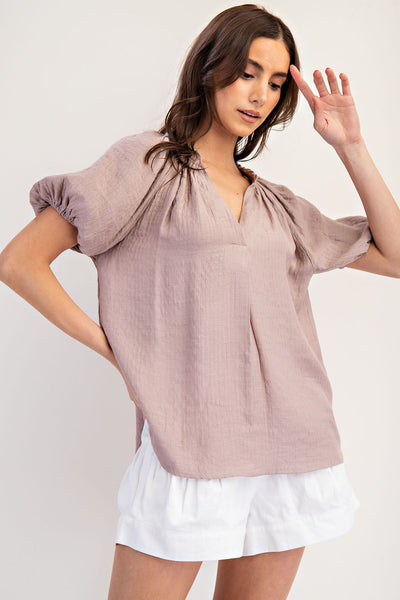 On The Rise Top - Taupe