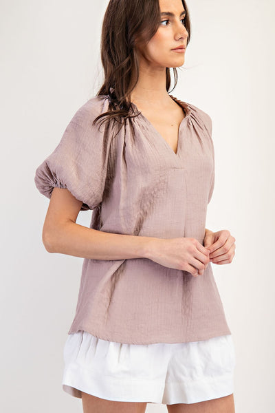 On The Rise Top - Taupe