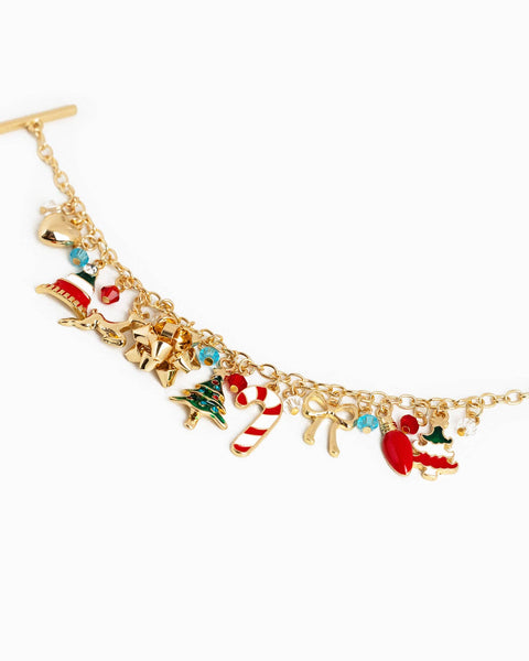 Christmas Ornament Charm Bracelet