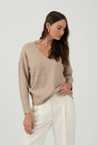 Best Days Are Here Sweater - Light Taupe