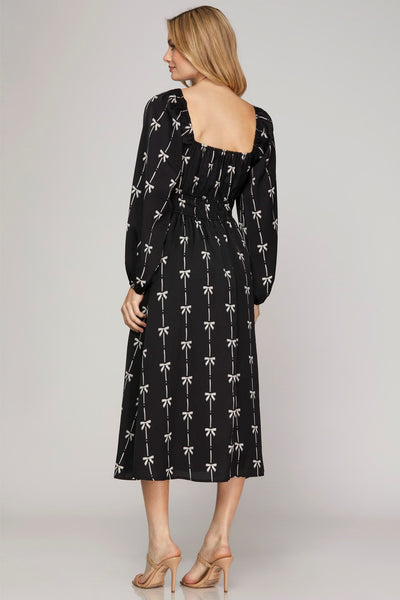 Myla Bow Midi Dress