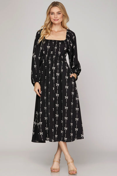 Myla Bow Midi Dress