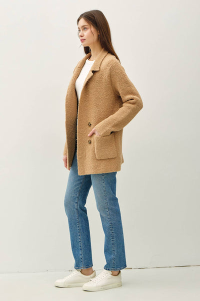 Madeline Sweater Coat - Camel