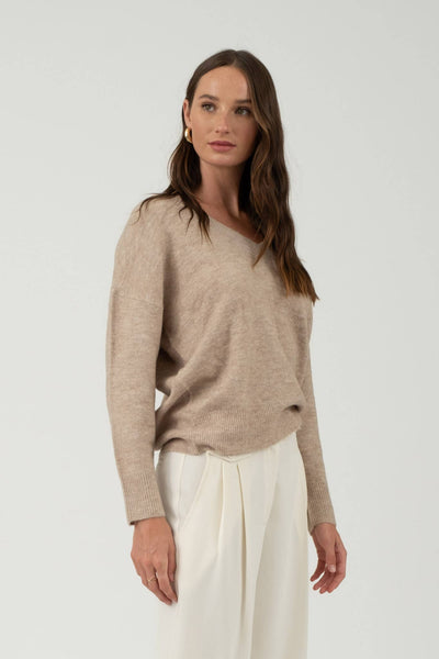 Best Days Are Here Sweater - Light Taupe