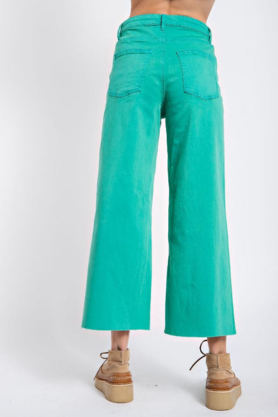 Big Ambitions Button Front Pants - Green