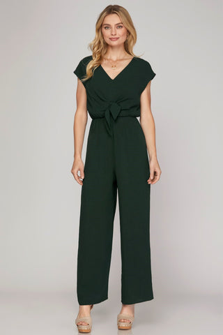 Eliana Jumpsuit - Hunter Green