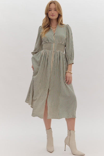 Cecilia Dress - Hunter Green