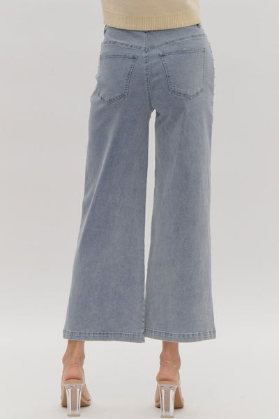 Lucia Pearl Trim Jeans